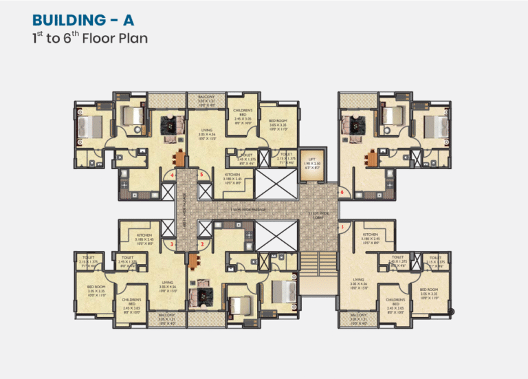 vishmaya floor plan a 1to 6